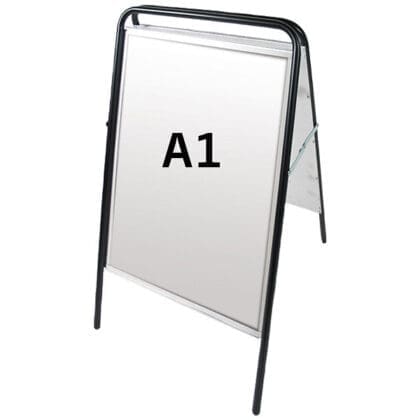 Easy Sign Gadeskilt A1 højformat - SORT