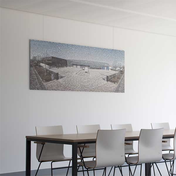 Galleriskinne u-rail SORT 200 cm loft
