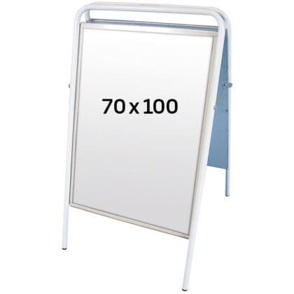 Easy Sign Gadeskilt 70x100 højformat - HVID