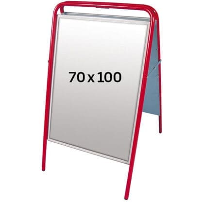 Easy Sign Gadeskilt 70x100 højformat - RØD